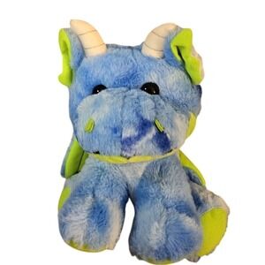 NEW Peek A Boo Plush Baby Dragon Blue Green Wings Horns‎ Stuffed Animal Toy Baby